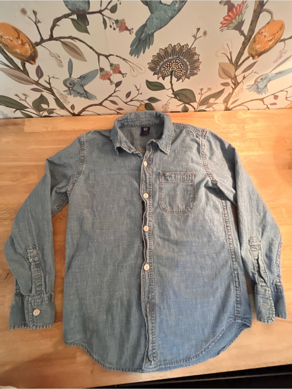 Kids GAP Light Blue Denim Button-Down Shirt. - 100% cotton